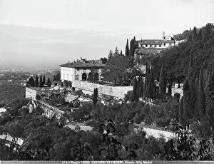 Images Dated 26th April 2012: View of the Villa Medici in Fiesole, in 19th century also known as Villa Spence, near Florence