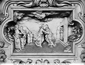 Images Dated 30th June 2009: The visitation, close up of the window frame, stucco, Giacomo Serpotta (1656-1732)