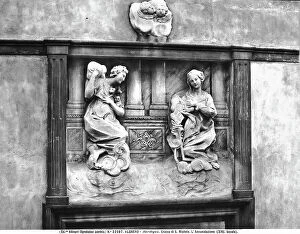 Images Dated 15th February 2008: Vittorio Alinari?s first journey: the Annunciation, decorative relief of the Church of San Michele