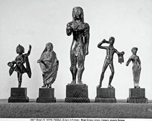 Images Dated 23rd April 2012: Votive statuettes. Etruscan archaeological find preserved in the Archaelogical Museum of Fiesole