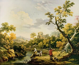 Images Dated 3rd March 2011: The Water troughs or landscape, oil on canvas, Vittorio Amedeo Cignaroli (1730-1800)