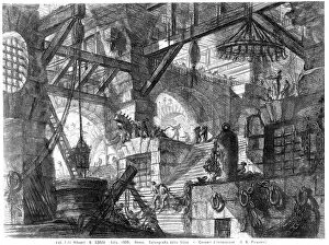 Images Dated 25th September 2007: The Well, plate XIII from the 'Imaginary Prisons', etching, Giovanni Battista Piranesi (1720-1778)