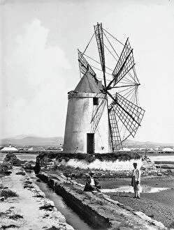 Images Dated 22nd September 2011: Windmill in Trapani
