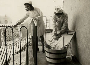 Images Dated 15th April 2010: Some women busy in the practice of washing at the female school of professional training 'Regina