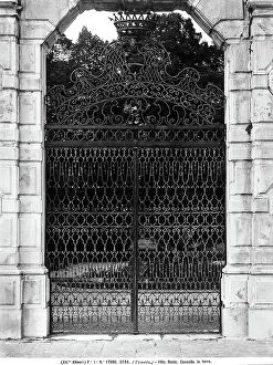 Images Dated 24th April 2012: The wrought iron gate of the Villa Reale (Villa Pisani or Villa Nazionale) at Stra