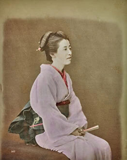 Japan: Young japanese woman in traditional dress